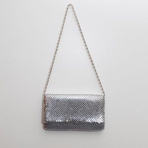 Silver mini bag clutch